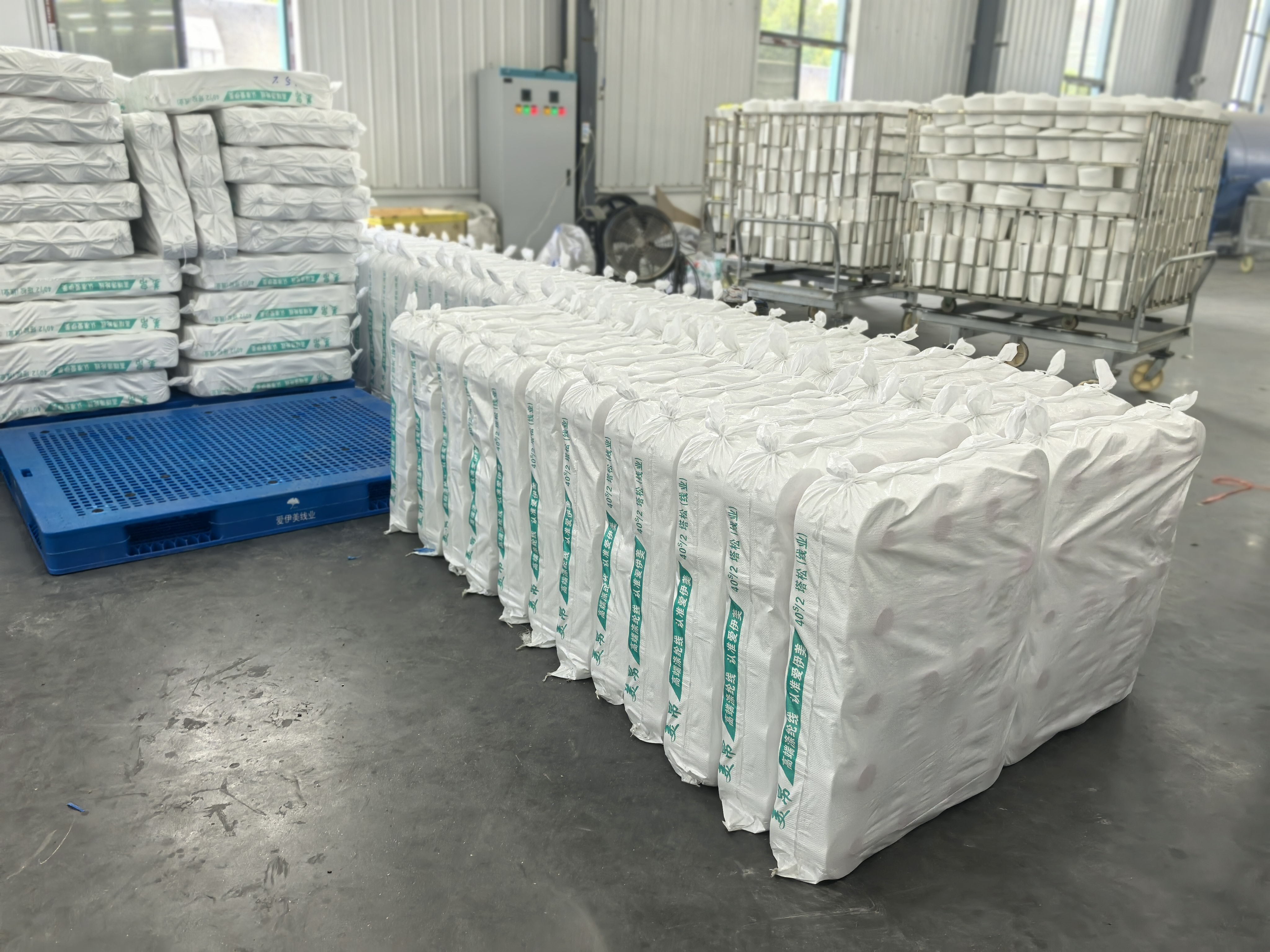 Packaged sewing thread bags